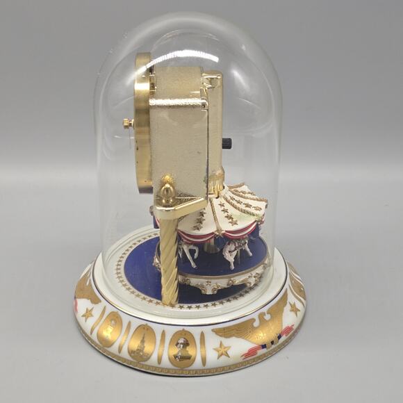 Freundl Americana Porcelain Clock Made In Germany Eagle + Presidents - Picture 3 of 10